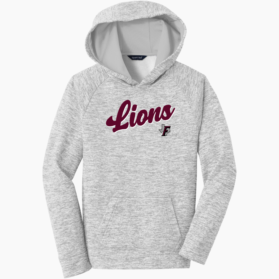 FAYETTEVILLE HIGH SCHOOL LIONS <span class="pdp-name-mascot">FAYETTEVILLE LIONS</span> Sport-Tek Youth PosiCharge Electric Heather Fleece Hoodie