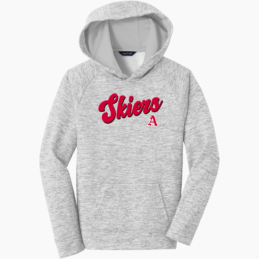ASPEN HIGH SCHOOL SKIERS <span class="pdp-name-mascot">ASPEN SKIERS</span> Sport-Tek Youth PosiCharge Electric Heather Fleece Hoodie