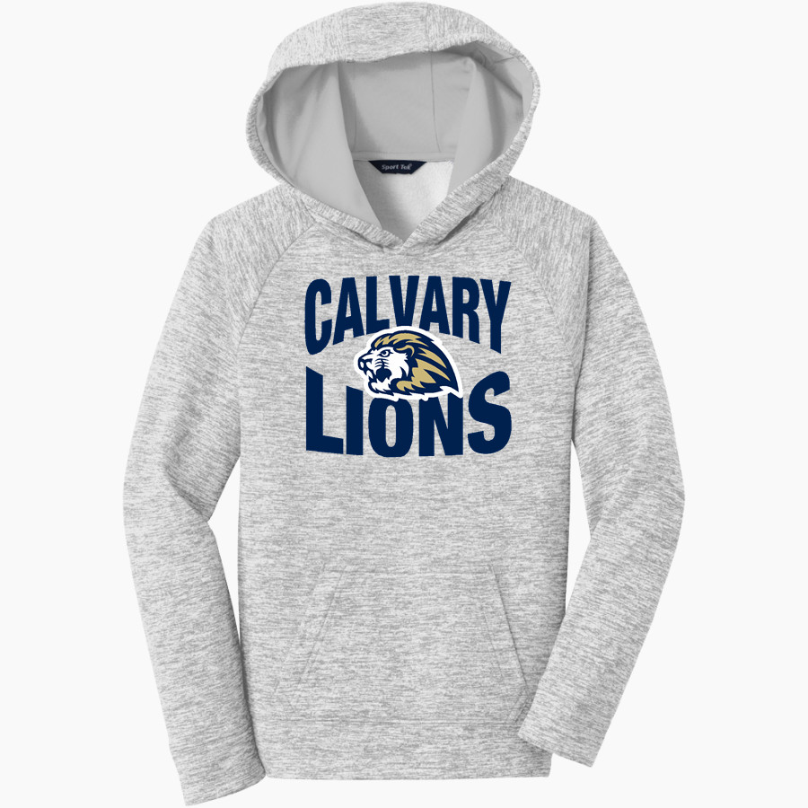 Calvary Lions Sport-Tek Youth PosiCharge Electric Heather Fleece Hoodie