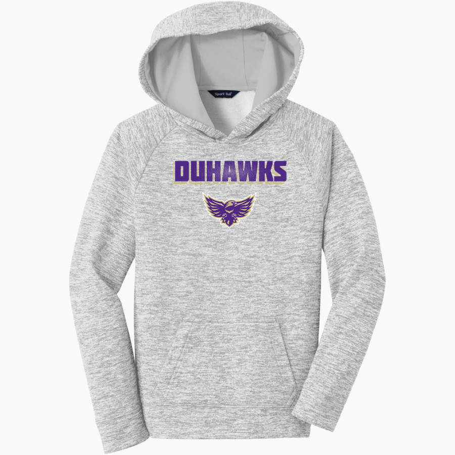 Loras College Duhawks Sport-Tek Youth PosiCharge Electric Heather Fleece Hoodie