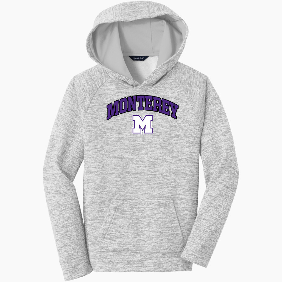 MONTEREY HIGH SCHOOL WILDCATS <span class="pdp-name-mascot">MONTEREY WILDCATS</span> Sport-Tek Youth PosiCharge Electric Heather Fleece Hoodie
