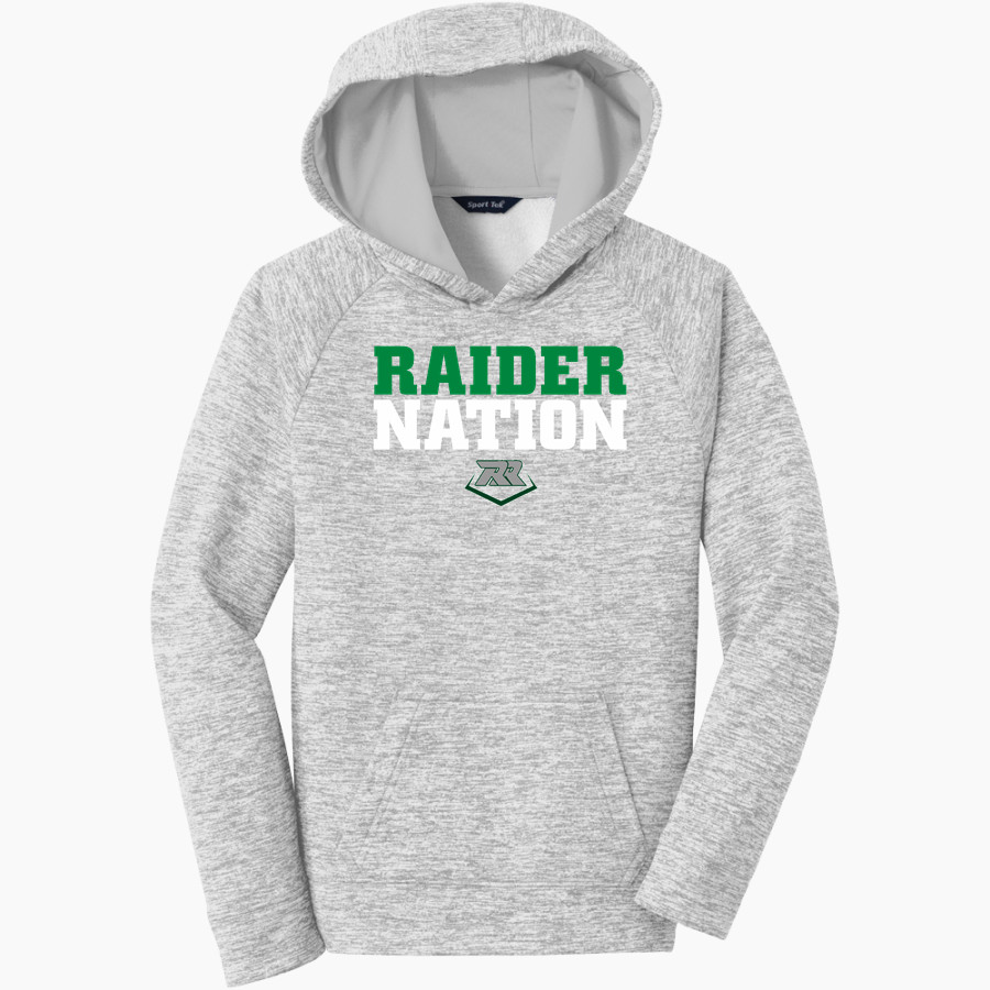REYNOLDS HIGH SCHOOL RAIDERS <span class="pdp-name-mascot">REYNOLDS RAIDERS</span> Sport-Tek Youth PosiCharge Electric Heather Fleece Hoodie