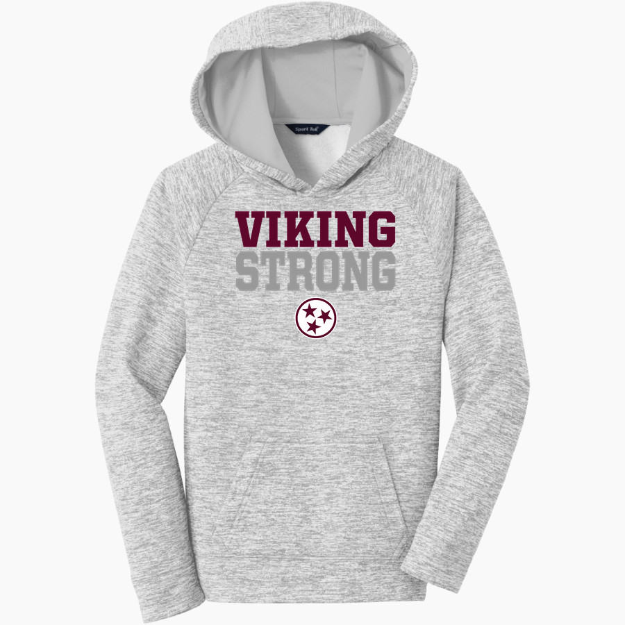 Tennessee Vikings <span class="pdp-name-mascot">Tennessee Vikings</span> Sport-Tek Youth PosiCharge Electric Heather Fleece Hoodie
