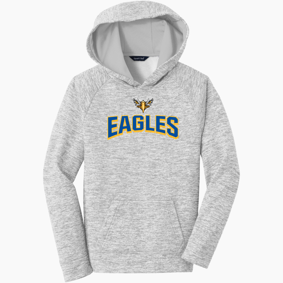 Chapman Eagles <span class="pdp-name-mascot">Chapman School Eagles</span> Sport-Tek Youth PosiCharge Electric Heather Fleece Hoodie