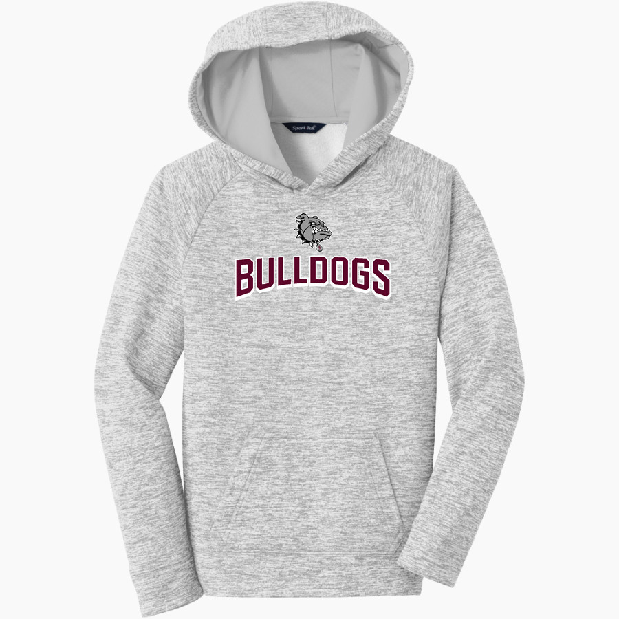 ROSSFORD HIGH SCHOOL BULLDOGS Sport-Tek Youth PosiCharge Electric Heather Fleece Hoodie