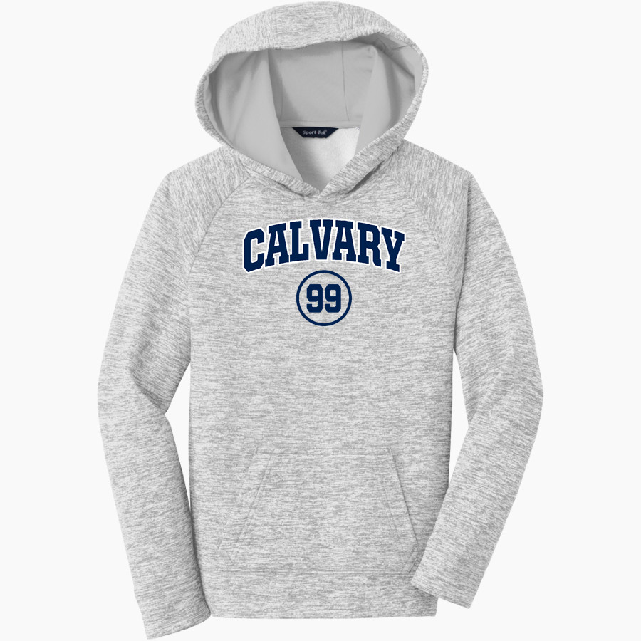 Calvary Lions Sport-Tek Youth PosiCharge Electric Heather Fleece Hoodie