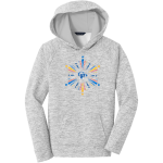 GATLINBURG-PITTMAN HIGH SCHOOL HIGHLANDERS <span class="pdp-name-mascot">GATLINBURG - PITTMAN HIGHLANDERS</span> Sport-Tek Youth PosiCharge Electric Heather Fleece Hoodie Front Thumbnail