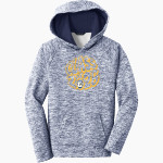Coker Cobras <span class="pdp-name-mascot">Coker Cobras</span> Sport-Tek Youth PosiCharge Electric Heather Fleece Hoodie Front Thumbnail