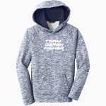 Be Better Foundation Team Derek Fisher Sport-Tek Youth PosiCharge Electric Heather Fleece Hoodie Front Thumbnail