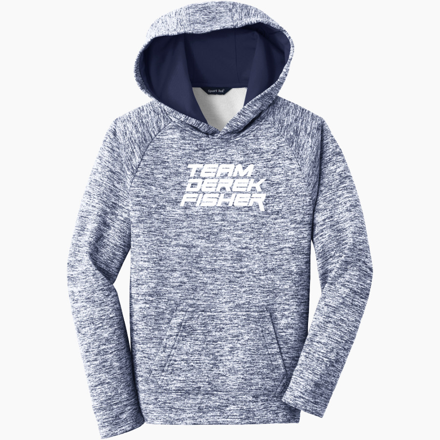 Be Better Foundation Team Derek Fisher Sport-Tek Youth PosiCharge Electric Heather Fleece Hoodie