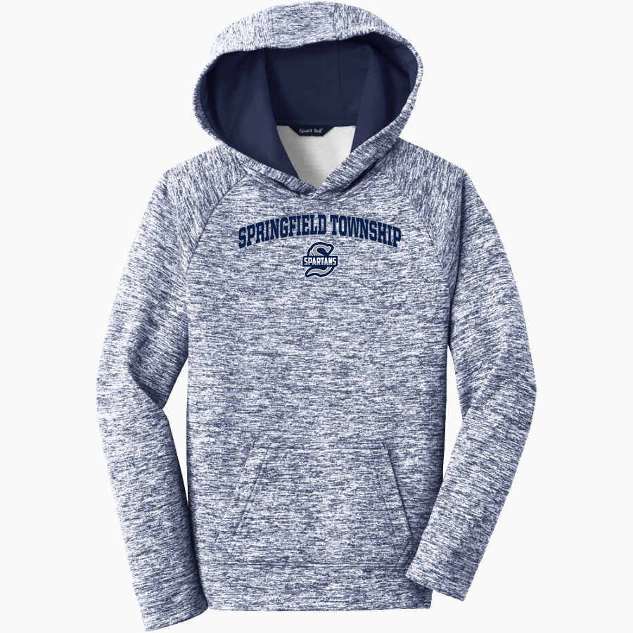 SPRINGFIELD TOWNSHIP HIGH SCHOOL SPARTANS <span class="pdp-name-mascot">SPRINGFIELD TOWNSHIP SPARTANS</span> Sport-Tek Youth PosiCharge Electric Heather Fleece Hoodie