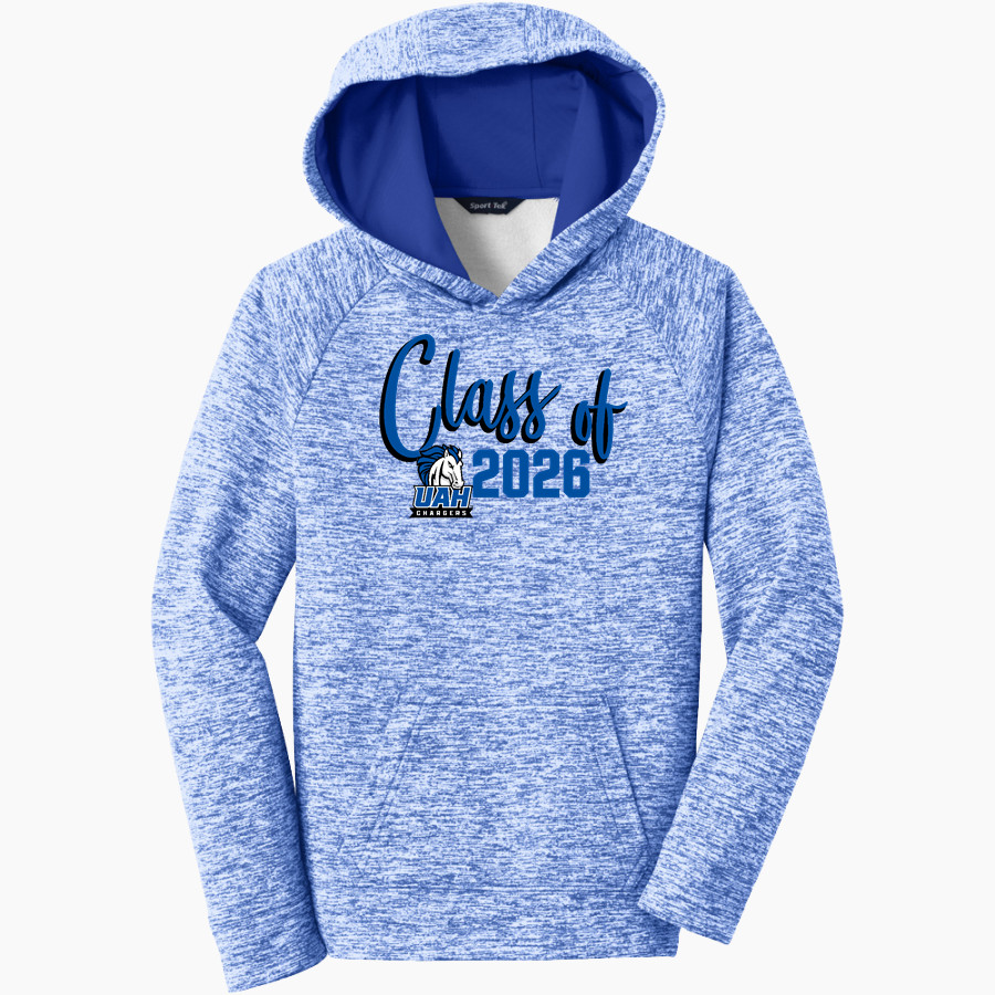 UAH Chargers <span class="pdp-name-mascot">University of Alabama Chargers</span> Sport-Tek Youth PosiCharge Electric Heather Fleece Hoodie
