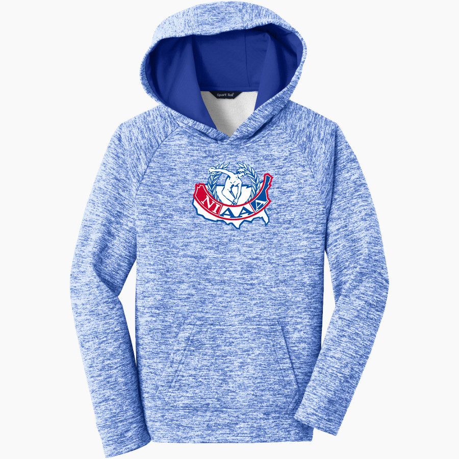 NIAAA - Sport-Tek Youth PosiCharge Electric Heather Fleece Hoodie