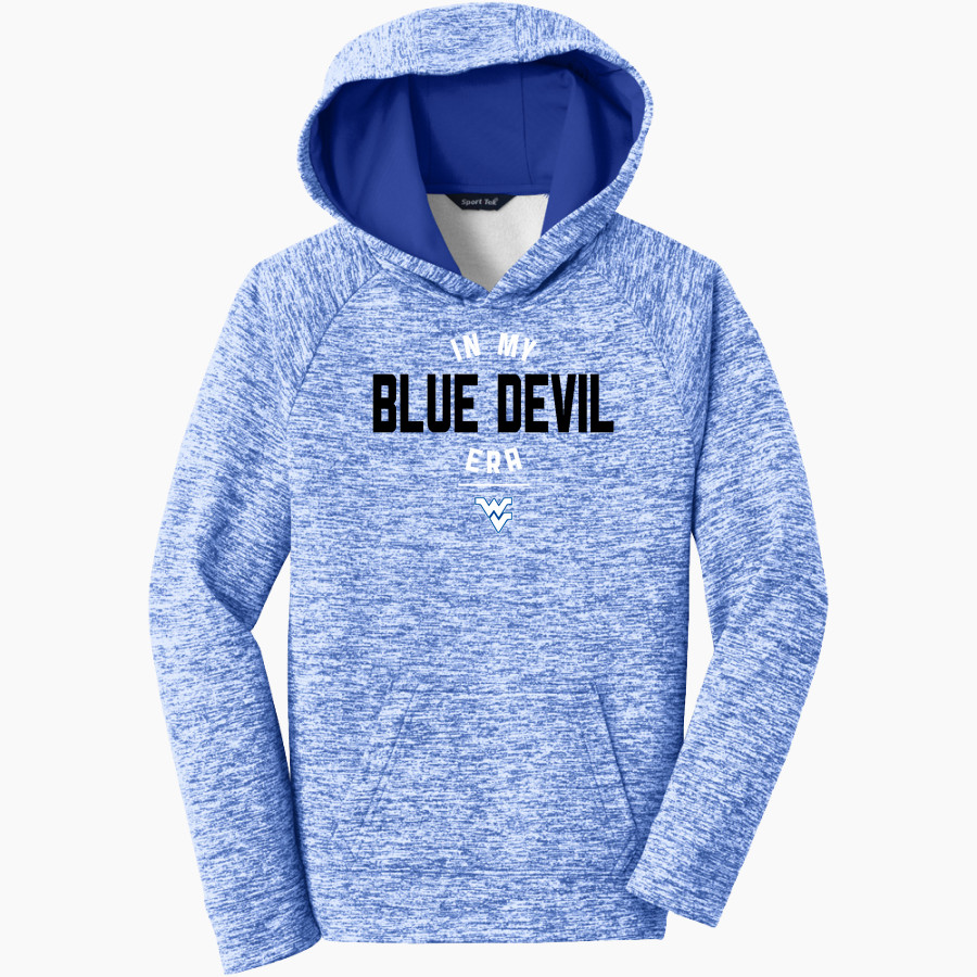 WATER VALLEY HIGH SCHOOL BLUE DEVILS Sport-Tek Youth PosiCharge Electric Heather Fleece Hoodie