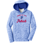 PACE HIGH SCHOOL PATRIOTS <span class="pdp-name-mascot">PACE PATRIOTS</span> Sport-Tek Youth PosiCharge Electric Heather Fleece Hoodie Front Thumbnail