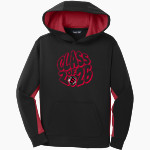 Stonybrook Red Storm <span class="pdp-name-mascot">Stonybrook Middle and Intermediate School Red Storm</span> Sport-Tek Youth Sport-Wick Fleece Colorblock Hooded Pullover Front Thumbnail
