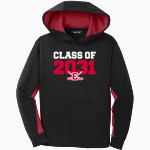 EMERSON HIGH SCHOOL CAVALIERS <span class="pdp-name-mascot">EMERSON CAVALIERS</span> Sport-Tek Youth Sport-Wick Fleece Colorblock Hooded Pullover Front Thumbnail