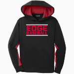 Edge Baseball Edge Baseball <span class="pdp-name-mascot">Edge Baseball</span> Sport-Tek Youth Sport-Wick Fleece Colorblock Hooded Pullover Front Thumbnail