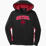 SENTINEL HIGH SCHOOL BULLDOGS <span class="pdp-name-mascot">SENTINEL BULLDOGS</span> Sport-Tek Youth Sport-Wick Fleece Colorblock Hooded Pullover Front Thumbnail