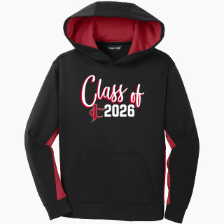 Sport-Tek Youth Sport-Wick Fleece Colorblock Hooded Pullover