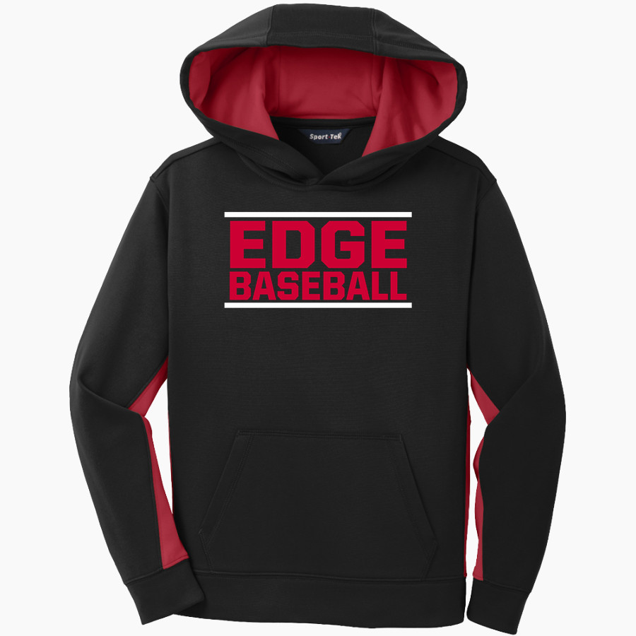 Edge Baseball Edge Baseball <span class="pdp-name-mascot">Edge Baseball</span> Sport-Tek Youth Sport-Wick Fleece Colorblock Hooded Pullover