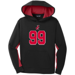 PROGRESO HIGH SCHOOL RED ANTS <span class="pdp-name-mascot">PROGRESO RED ANTS</span> Sport-Tek Youth Sport-Wick Fleece Colorblock Hooded Pullover Front Thumbnail