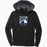 Southern Hills Athletic Conference SHAC <span class="pdp-name-mascot">Southern Hills Athletic Conference</span> Sport-Tek Youth Sport-Wick Fleece Colorblock Hooded Pullover Front Thumbnail