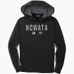 NOWATA HIGH SCHOOL IRONMEN <span class="pdp-name-mascot">NOWATA IRONMEN</span> Sport-Tek Youth Sport-Wick Fleece Colorblock Hooded Pullover Front Thumbnail