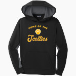 Ballston Spa Scotties The Official Online Store Sport-Tek Youth Sport-Wick Fleece Colorblock Hooded Pullover Front Thumbnail