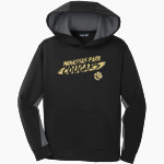 Manassas Park Cougars Sport-Tek Youth Sport-Wick Fleece Colorblock Hooded Pullover Front Thumbnail