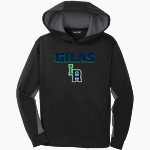 Lava Ridge Gilas <span class="pdp-name-mascot">Lava Ridge Intermediate Gilas</span> Sport-Tek Youth Sport-Wick Fleece Colorblock Hooded Pullover Front Thumbnail