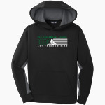 The GreenMount School Wise Owls <span class="pdp-name-mascot">GreenMount School Owls</span> Sport-Tek Youth Sport-Wick Fleece Colorblock Hooded Pullover Front Thumbnail