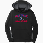 NORTH CENTRAL THUNDER <span class="pdp-name-mascot">NORTH CENTRAL THUNDER</span> Sport-Tek Youth Sport-Wick Fleece Colorblock Hooded Pullover Front Thumbnail