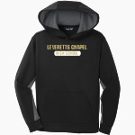 LEVERETTS CHAPEL HIGH SCHOOL LIONS <span class="pdp-name-mascot">LEVERETTS CHAPEL LIONS</span> Sport-Tek Youth Sport-Wick Fleece Colorblock Hooded Pullover Front Thumbnail