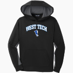 West Tech Panthers <span class="pdp-name-mascot">West Tech Panthers</span> Sport-Tek Youth Sport-Wick Fleece Colorblock Hooded Pullover Front Thumbnail
