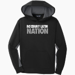 Roxbury Latin Sport-Tek Youth Sport-Wick Fleece Colorblock Hooded Pullover Front Thumbnail