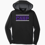 Central Valley Affiliate - CASP <span class="pdp-name-mascot">Central Valley Affiliate-CASP</span> Sport-Tek Youth Sport-Wick Fleece Colorblock Hooded Pullover Front Thumbnail
