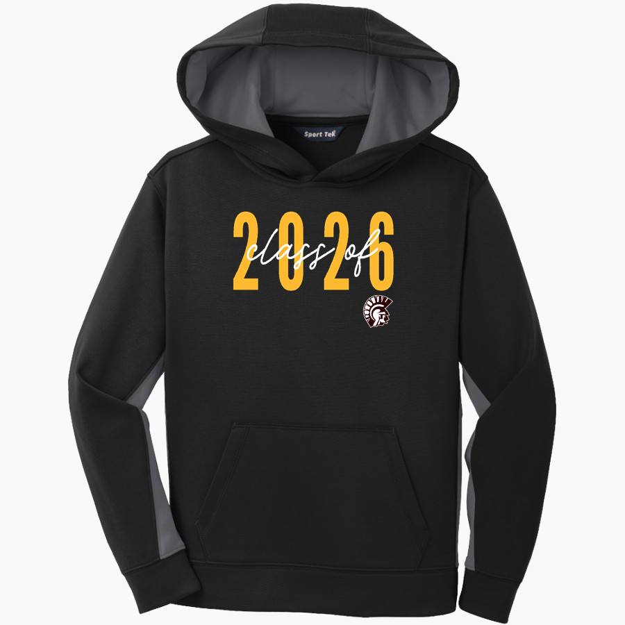 Roger Bacon Spartans <span class="pdp-name-mascot">Roger Bacon Spartans</span> Sport-Tek Youth Sport-Wick Fleece Colorblock Hooded Pullover