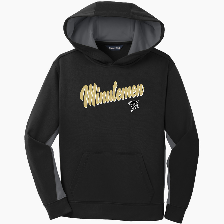 Franklin Road Christian School Minutemen <span class="pdp-name-mascot">Franklin Road Christian School</span> Sport-Tek Youth Sport-Wick Fleece Colorblock Hooded Pullover