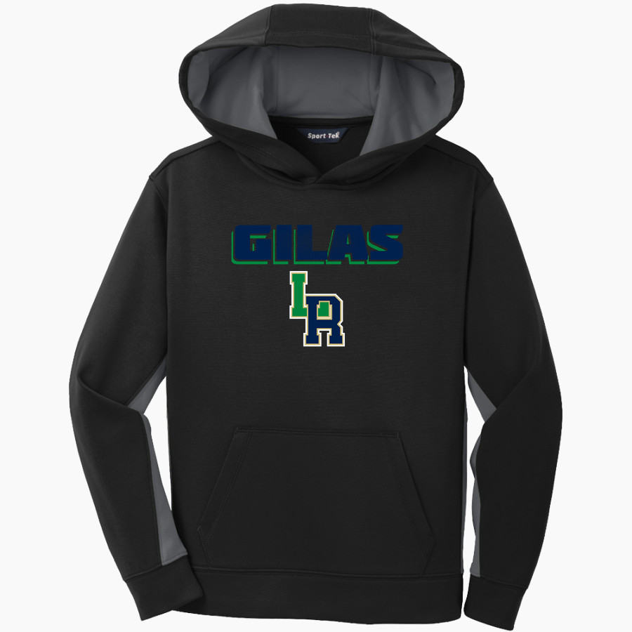 Lava Ridge Gilas <span class="pdp-name-mascot">Lava Ridge Intermediate Gilas</span> Sport-Tek Youth Sport-Wick Fleece Colorblock Hooded Pullover