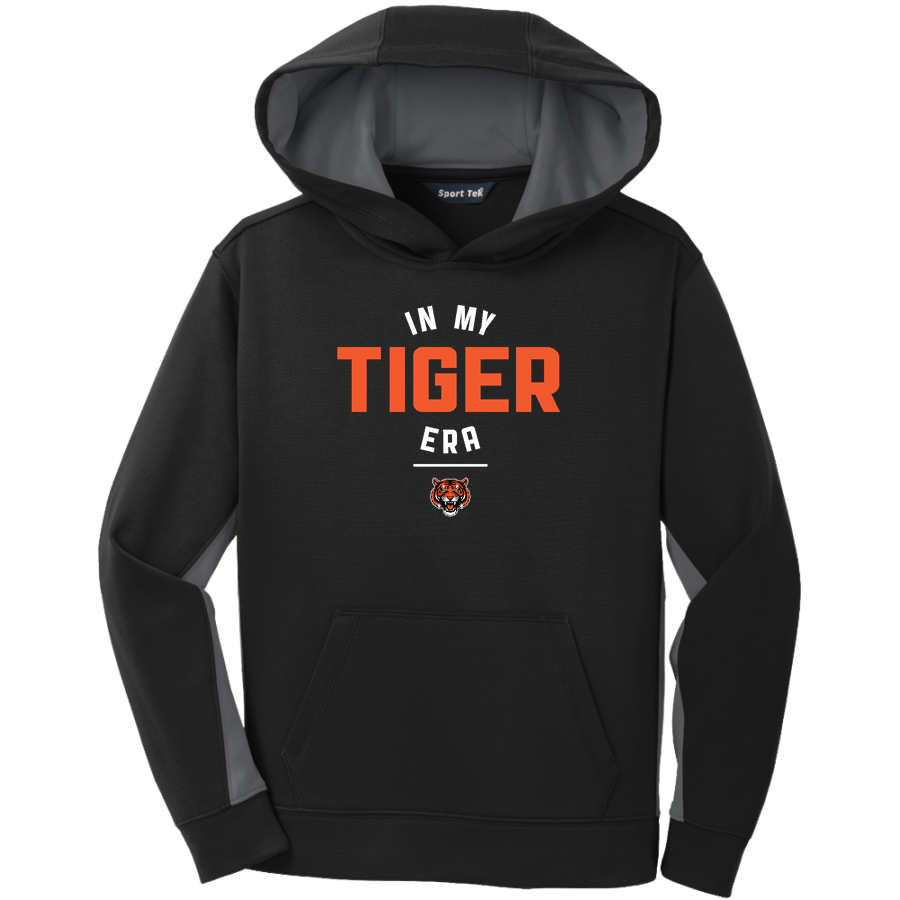 Aptos Middle School Tigers <span class="pdp-name-mascot">Aptos Middle School Tigers</span> Sport-Tek Youth Sport-Wick Fleece Colorblock Hooded Pullover