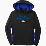 TERRELL ACADEMY EAGLES <span class="pdp-name-mascot">TERRELL ACADEMY EAGLES</span> Sport-Tek Youth Sport-Wick Fleece Colorblock Hooded Pullover Front Thumbnail