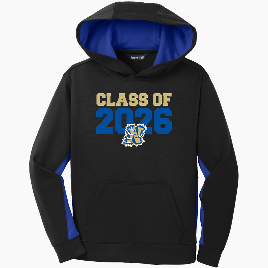 NOBLE HIGH SCHOOL BEARS <span class="pdp-name-mascot">NOBLE BEARS</span> Sport-Tek Youth Sport-Wick Fleece Colorblock Hooded Pullover