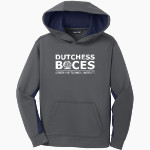 Dutchess BOCES <span class="pdp-name-mascot">Dutchess County BOCES</span> Sport-Tek Youth Sport-Wick Fleece Colorblock Hooded Pullover Front Thumbnail