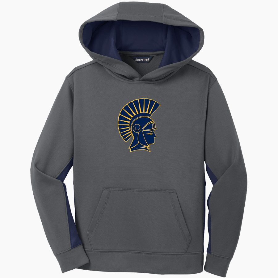 St. Paul Academy & Summit School Spartans Sport-Tek Youth Sport-Wick Fleece Colorblock Hooded Pullover