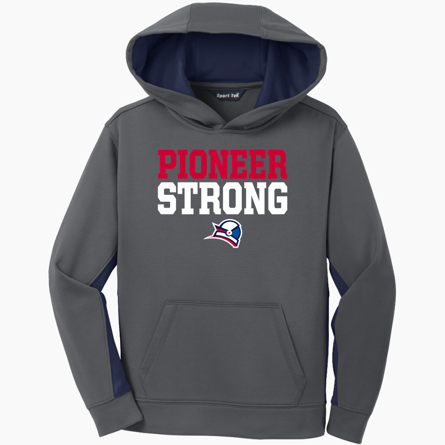 NORTHLAND Pioneers Sport-Tek Youth Sport-Wick Fleece Colorblock Hooded Pullover