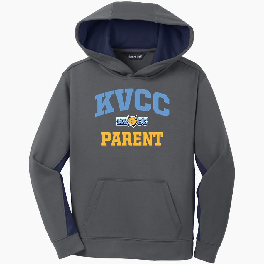 Kennebec Valley Community College Sport-Tek Youth Sport-Wick Fleece Colorblock Hooded Pullover