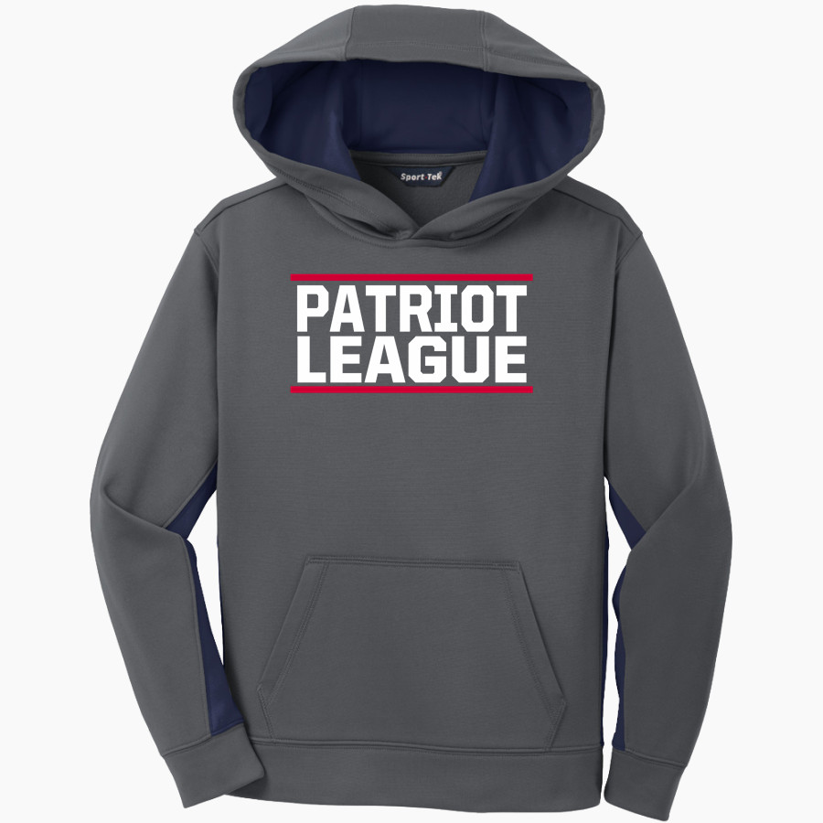 Patriot League Patriot League Sport-Tek Youth Sport-Wick Fleece Colorblock Hooded Pullover