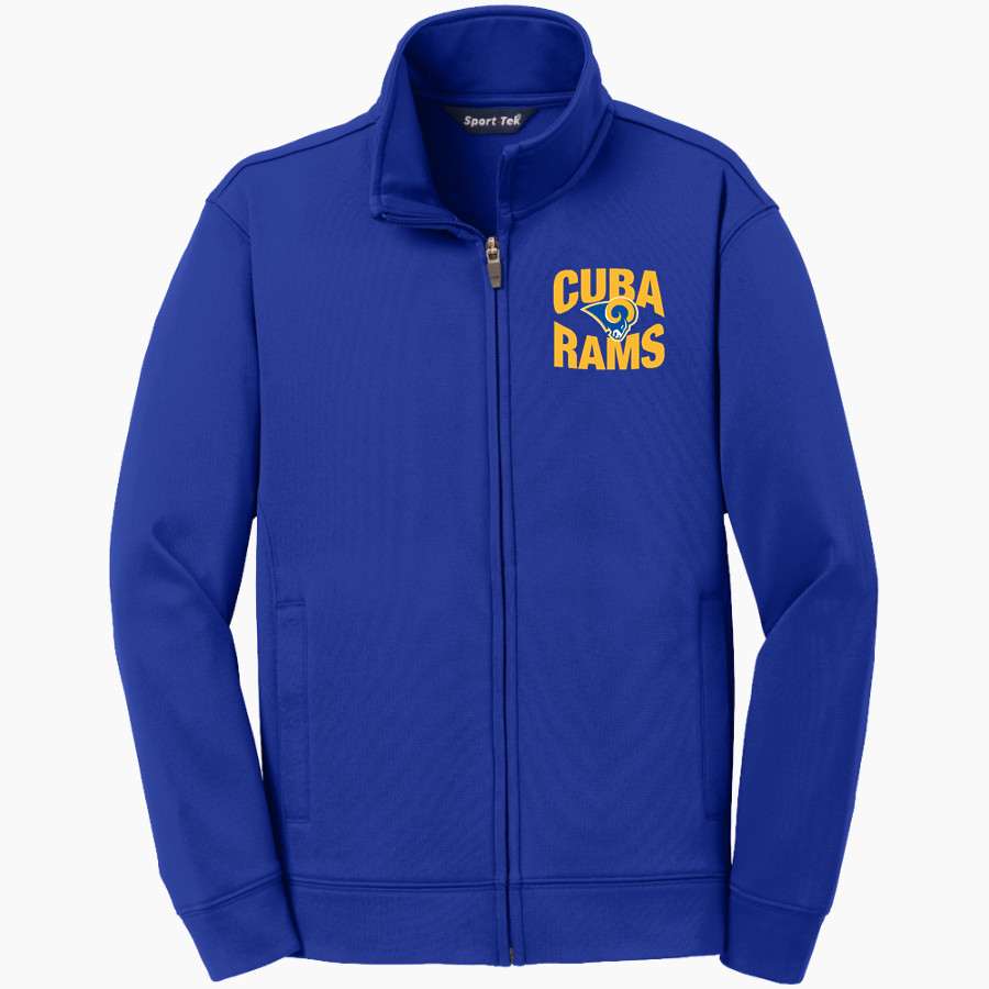 CUBA HIGH SCHOOL RAMS <span class="pdp-name-mascot">CUBA RAMS</span> Sport-Tek Youth Sport-Wick Fleece Full-Zip Jacket