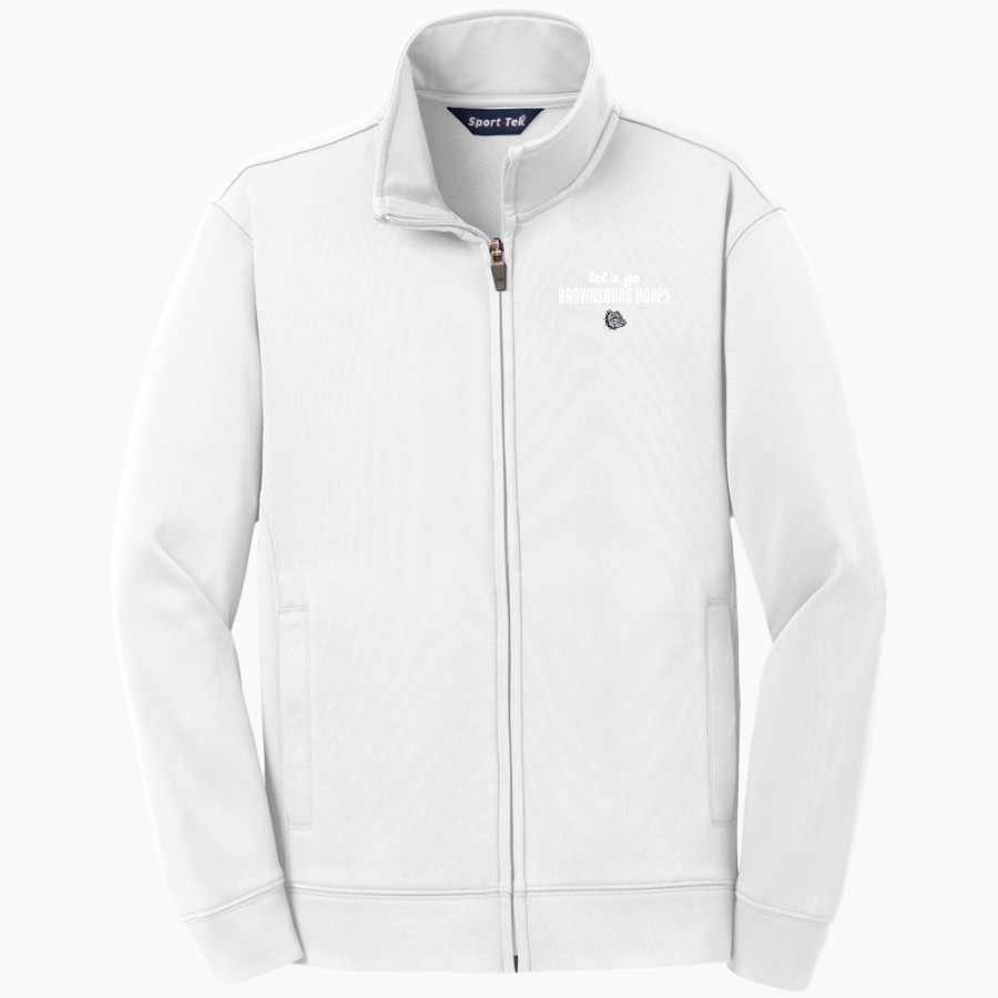 Brownsburg Hoops Bulldogs <span class="pdp-name-mascot">Brownsburg Hoops</span> Sport-Tek Youth Sport-Wick Fleece Full-Zip Jacket